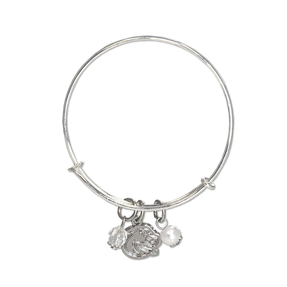 Fan Frenzy Gifts NCAA Boise State Broncos Bangle Charm Bracelet