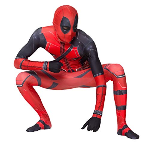 Disfraz de Spiderman Deadpool Superhéroe Halloween Carnaval Spider-Man Mono Mono Masquerade Outfit,...