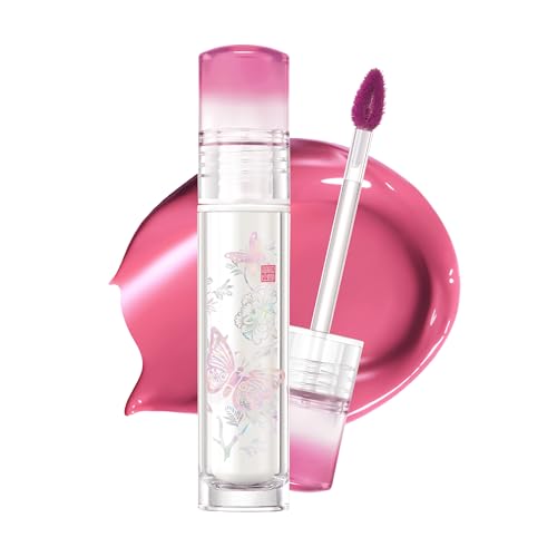 Image of CLIO Crystal Glam Tint Korean Royal Heritage Edition, Glossy Lip Tint with Glass-Like Shine, Lightweight Buildable Lip Stain, Long-Lasting, Safe for Sensitive Lip (033 PEARL BUTTERFLY MAUVE)