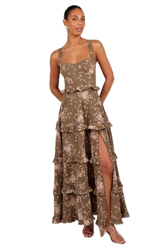 Petal & Pup Women's Lillee Tiered Maxi Dress