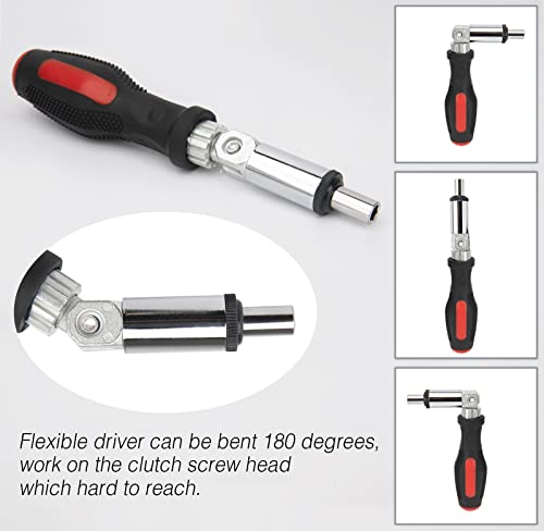 Yohib NO Belt Changing Removal Tool Clutch Cover Compatible With Polaris Rzr S 900/ Xp/Rzr Xp4 1000 With Flexible Drill Bit Extension Kits thumb #4