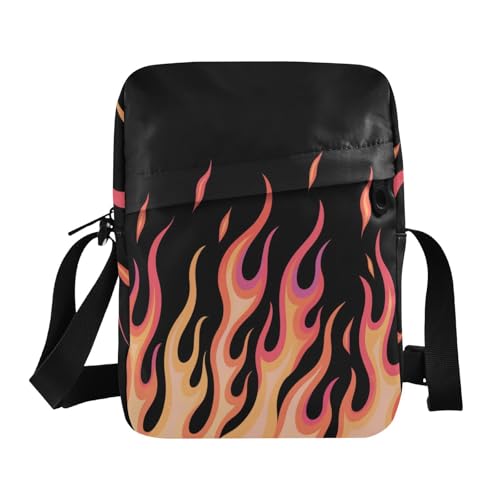 men's messenger bag men shoulder bag Woman Handbag Shoulder Strap Adjustable Strap for Outdoor Daily Outdoor Daily- Flowing Fire Orange Giraffe