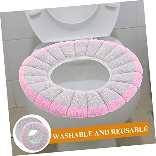 KOMBIUDA 2 Stück Warme Toilettensitze Plüschteppich Waschbare Vorleger Gel-Sitzkissen Niedliche Toilettensitzmatten Badezimmer-Toilettenwärmer Toilettensitzkissen Dickeres – Bild 8