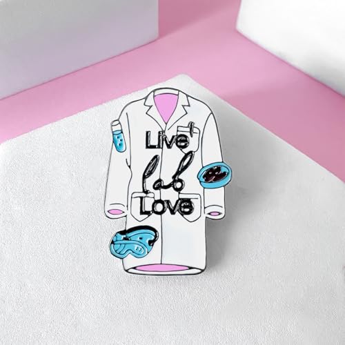 Image of Dr's gift Science Mouse Pins Brooch Lab Rat Doctor Pin Lapel Backpacks Badge Fun Biology Jewelry Gifts for Scientists Teachers Animal Researchers