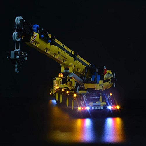 ZHLY LED Licht-Set für Lego Technic Kran-LKW Beleuchtung Lichtset Kompatibel Mit Lego 42108 USB und Batterie Betrieben… – Bild 6