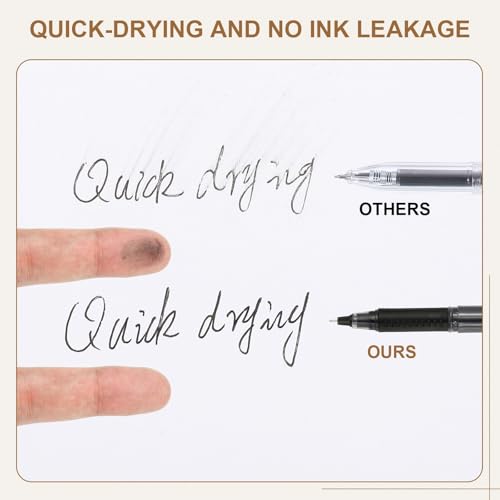 PATIKIL Bolígrafo Gel 0.5mm Pack 12 Tinta Negra miniatura 3
