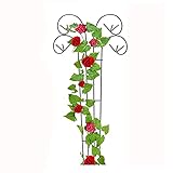 CNMJI Rankgitter Für Kletterpflanzen, Obelisk Rankgitter Rostfrei Kunststoff Beschichtet Metall Rankturm Tomaten Pflanzkäfige Und Stützen Für Outdoor Garten