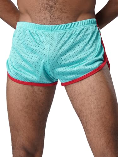Mens Running Shorts Breathing Workout Gym Booty Short Shorts Sexy Underpants Swim Trunks2