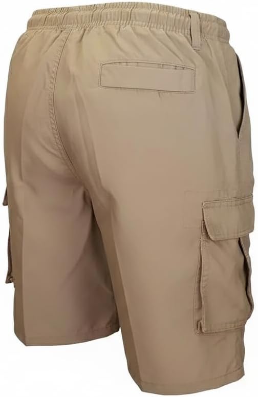 Mens Cargo Shorts Lightweight Drawstring with Multi Pockets for Summer Workout Outdoor Wear