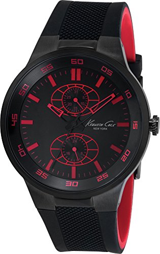 Kenneth Cole Reloj analogico para Hombre de Cuarzo con Correa en Caucho IKC8033 Kenneth Cole Reloj analogico para Hombre de Cuarzo con Correa en Caucho IKC8033