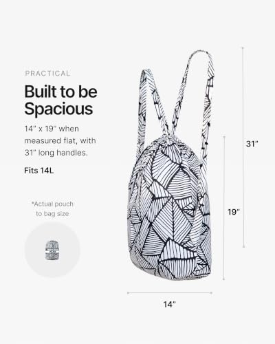 Image of Nanobag Pack 14L Packable Foldable Drawstring Backpack For Men & Women