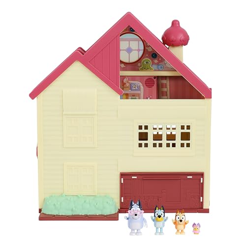 Bluey Ultimate Lights & Sounds Playhouse & Toy Box, Ages 3+, 2.5-3" Figures, Includes 29 Accessories, 1 Sticker Sheet (Moose Toys 17388)