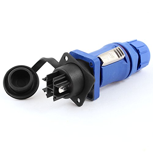 Conector de aviación AC 250V Aexit 3P plástico miniatura 1
