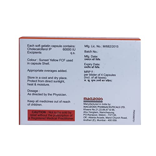 MACBRITE D3 - Strip of 4 Capsules