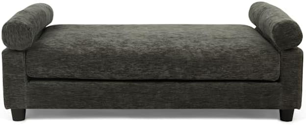 Miniatura 2 de Club Nine Pets Uma - Cama ortopédica para perros, 40 pulgadas de largo x 26 pulgadas de ancho x 12 pulgadas de alto, carbón