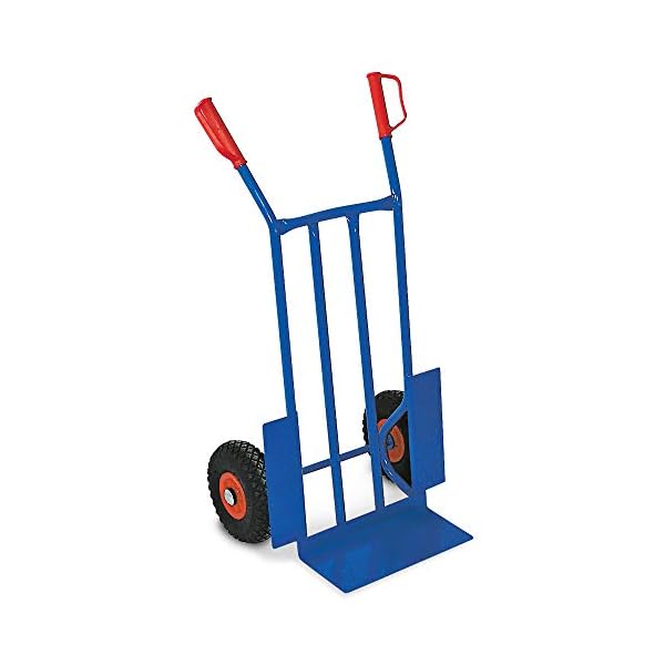 Stahl-Sackkarre mit pannensicheren Reifen, BxTxH 570x500x1070 mm, Tragkraft 250 kg
