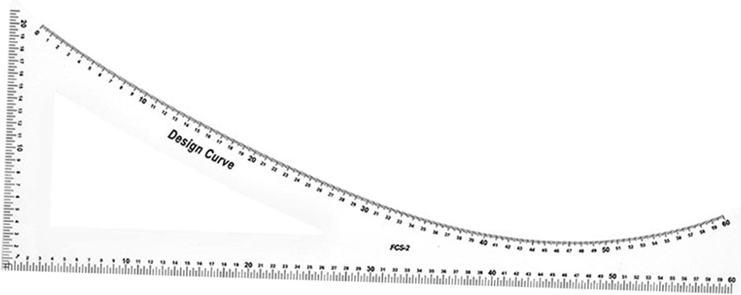 Righello Curvo Per Sartoria E Cucito - Righello Francese 42cm Per Modelli E Design Abbigliamento - Foto 9