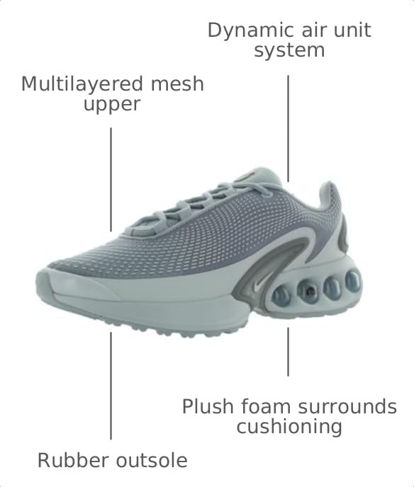 Image of Nike Air Max Dn Shoes (DV3337-006, Black /Black /Metallic Dark Grey /Black)