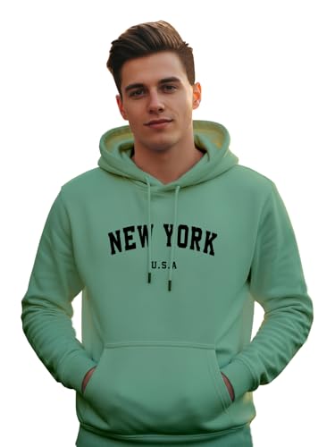 Image of XENOVAURBAN Hoodie for Men /Women | Unisex fit Cotton Fleece Hooded Sweatshirt - NEWYOR1