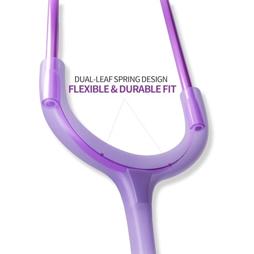 Image of SCIAN Dual Head Stethoscope with Ear Tips for Doctors, Nurses, Medical Nursing Students, Clinical Student Use, Classic Stainless Steel Stethoscope Kit, Purple