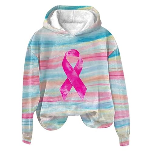 Pull col rond sensibilisation cancer du sein le sweat à capuche à offrir