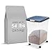 IRIS USA Dog Food Storage Container, Up to 54 Pounds, Attachable Wheels, For Dog Cat Bird and Other Pet Food Storage Bin, Keep Fresh, Easy Mobility - Made in USA, Nav
