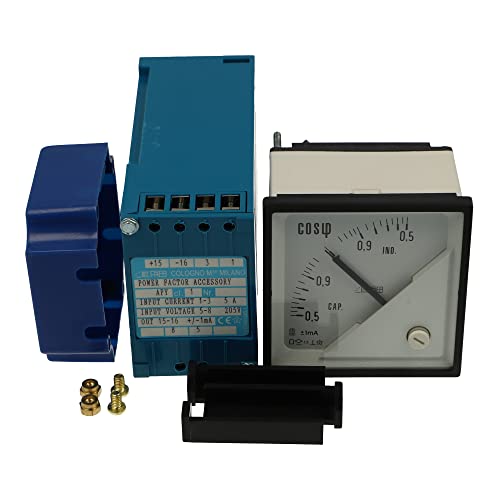 F72PT205V/5A/+-1MA | F72PT205V/5A/+-1MA | FRER 72MM Power Factor Indicator with Separate TRANSDUCER 205V 5A Screw TERMINALS