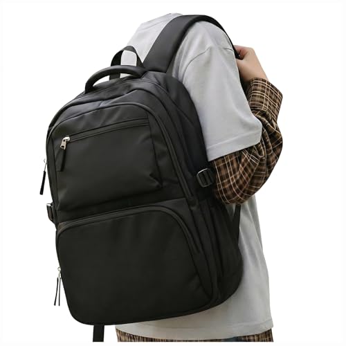 sikazan Mochila escolar grande juvenil, mochila para escola adolescente rapaz rapariga, mochila computador portátil colégio adolescente, A1-preto