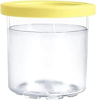 Vista 5 de Paquete de 4 pintas de helado de repuesto con tapa, compatible con la máquina de helados Ninja Creami serie NC301, NC300, NC299AMZ