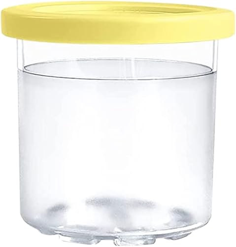 Miniatura 3 de Paquete de 4 pintas de helado de repuesto con tapa, compatible con la máquina de helados Ninja Creami serie NC301, NC300, NC299AMZ