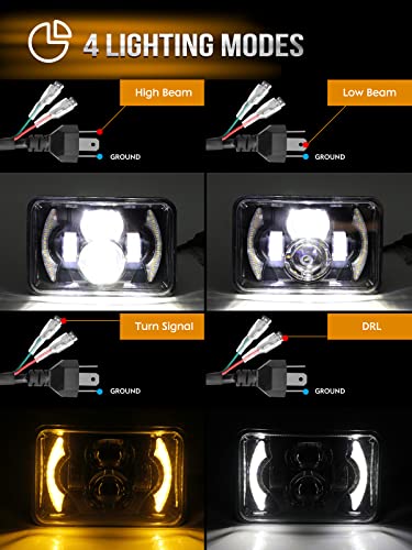 CO LIGHT 4x6 LED Headlights for Kenworth, Peterbilt & Chevy Trucks - Image 5