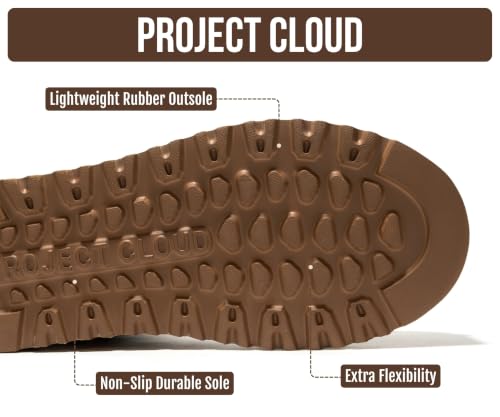 Image of Project Cloud 100% Genuine Leather Platform Ankle Boots for Women | Memory Foam Insole Lightweight Winter Booties - Womens Casual Footwear Fall Shoes - Fashionable Womens Boots with EVA Outsole