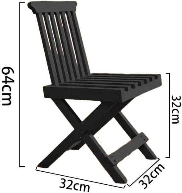 Miniatura 3 de Sillas plegables de madera para sillas de césped exteriores, juego de 2 reposapiés plegables, adecuadas para sala de estar y dormitorio, campamento