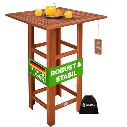 Casaria® Stehtisch Holz 110 cm Hoch 75 x 75 cm Eckig Massiv Rustikal Indoor Outdoor Bistrotisch Biertisch Gartentisch Biertisch Partytisch Bartisch Casaria® Stehtisch Holz 110 cm Hoch 75 x 75 cm Eckig Massiv Rustikal Indoor Outdoor Bistrotisch Biertisch Gartentisch Biertisch Partytisch Bartisch