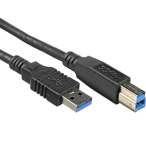 PremiumCord Câble de Connexion USB 3.0 A-B SuperSpeed, Câble de Données SuperSpeed ​​​​Jusqu'à 5 Gbit/s, Chargement, USB Type A Mâle versType B...