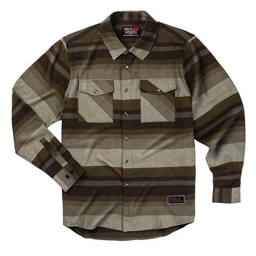 TROLL CO. CLOTHING Long Sleeve Button Down Flannel Shirt