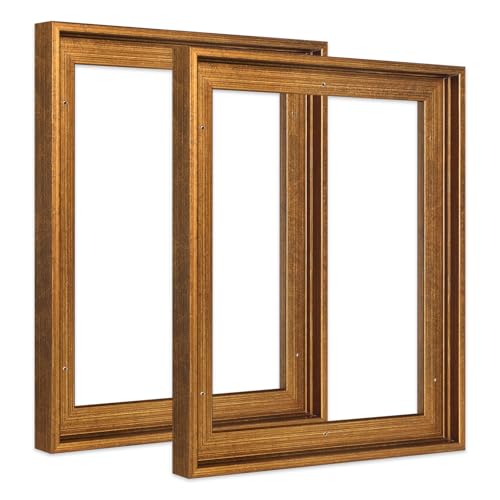 12x16 Gold Floating Frame for Canvas Paintings