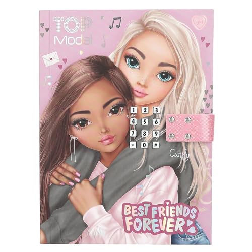Depesche 13723 TOPModel My BFF - Tagebuch mit Zahlen-Code und Sound Buch mit 80 linierten und bunt illustrierten Seiten