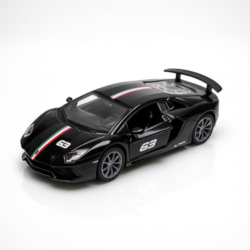 Image of 1:36 Scale Lamborghini Toy Car - Die-Cast Alloy Pull-Back Car for Kids, Boys & Collectors | Off-Road Racing Mini Vehicle, Gift Toy (Color As per Stock)