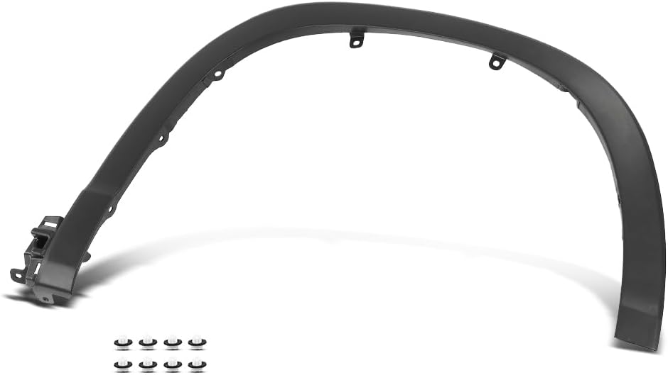 Front Right Passenger Side Fender Flare Molding Compatible with Toyota Highlander 2014 2015 2016 2017 2018 2019 TO1291105, 750850E020, 750850E010