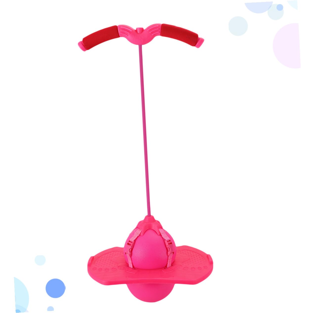 Balle Rebondissante avec Poignée en Silicone pour Garçons et Filles Rose | Jouet d'Extérieur pour Filles et Garçons en Silicone Bords Lisses pour Saut et Sport Activité Amusante Rose Extérieur