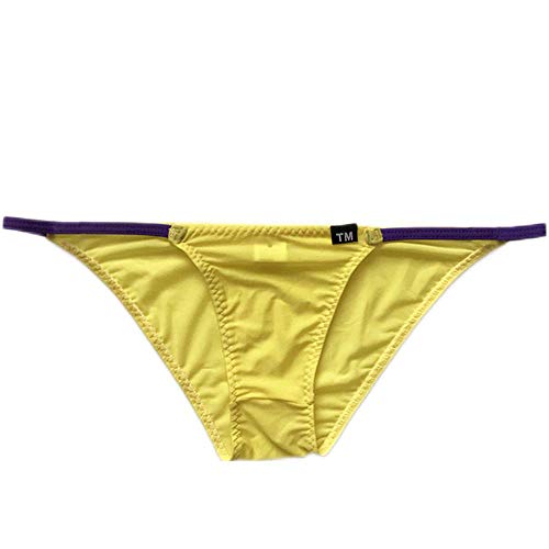 Adahop Mens Nylon Bulge Briefs Underwear Hip Coverage Thong Underwear #TOP1
