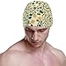 susiyo Floral Seamless Flower Branch Mens Swim Caps Polyester Swimming Hat for Adult and Youth