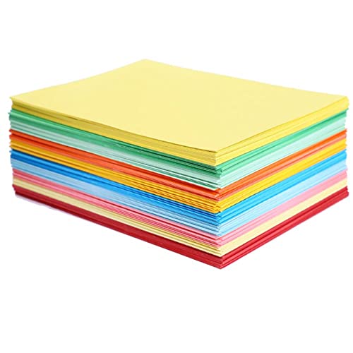 Buntes Papier A4, 100 Blatt Doppelseitig Origami Papier Faltpapier in 10...