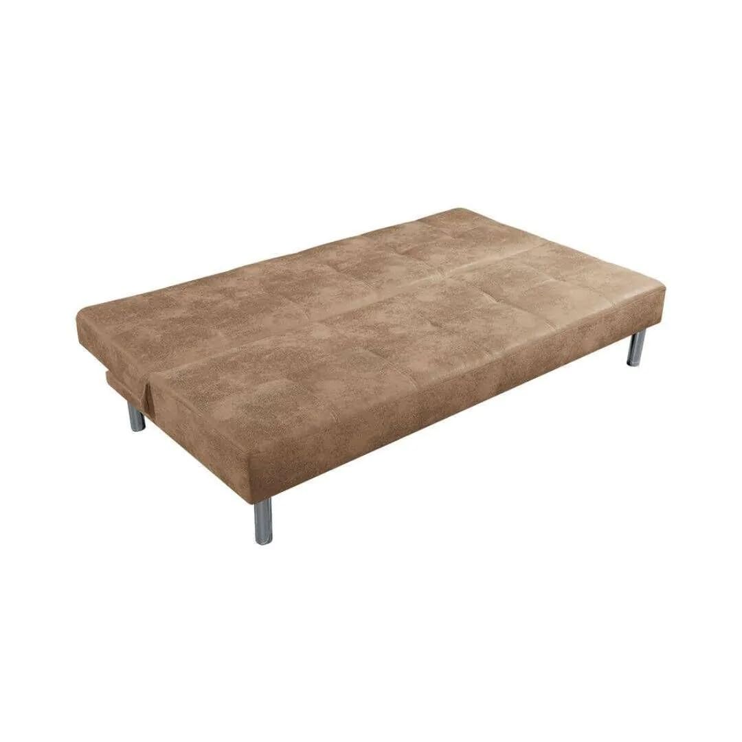 SHIITO | Modelo Levis - Sofá Cama con Apertura Clic-Clac | Donde la Elegancia y la modernidad se encuentran | Diseño Capitoné en Color Piedra | 188 x 88 x 89 cm