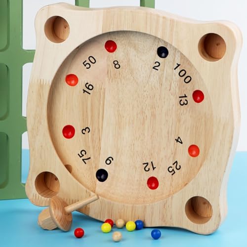 itrimaka Juego de Mesa Chino, Juegos de Madera para la Familia - Brújula de Juguetes de ajedrez de Madera,Juegos educativos Inteligentes, Juguete de interacción Entre Padres e Hijos, diversión