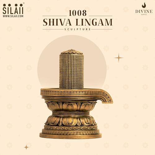 Image of SILAIII 1008 Shiva Lingam Idol 9 Inch | Siva Lingam for Pooja | Shivling Sculpture for Home Temple & Spiritual Gift