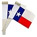 TSMD Texas Stick Flags Small Mini Hand Held State Flags,5x8 Inch,12 Pack