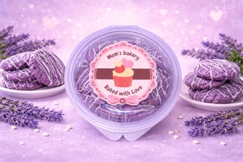 Image of MOM'S BAKERY Crunchy Lavender Cookies 200 gm Soft, Chewy & Freshly Baked Snack Treats- Ideal for Gifting | T45 Flour, Butter, Sugar, Vanilla Essence | Perfect for Biscuit Lovers | Healthy & High Fiber for Anytime Cravings for Tea Time