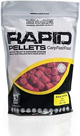 MIVARDI M-RAPEECSTR10004 Rapid Pellet Easy Catch - Strawberry (22.0 lbs (10 kg) | 0.2 inches (4 mm), 22.0 lbs (10 kg), 0.2 inches (4 mm), 22.0 lbs (10 kg), 0.2 inches (4 mm)